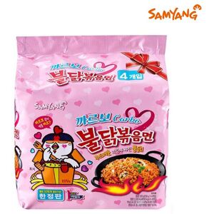 Samyang Carbo Hot Chicken Flavor Ramen In Bag 130g (4 Packs)