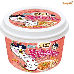 Samyang Rosé Hot Chicken Flavor Flat Glass Noodle In Cup 169.4g (5 Options)