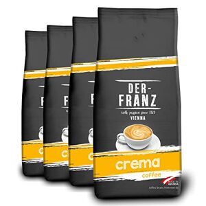 Der-Franz Crema Coffee, whole bean, 4 x 1000 g