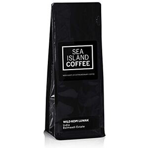 Wild Kopi Luwak Civet Cat Ground Coffee 250g Bag - India Balmadi Estate - For Cafetiere French Press Drip Filter V60 and Aeropress - Freshly Roasted To Order And Shipped Direct From Sea Island Coffee