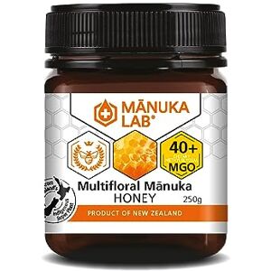 Manuka Lab Certified MGO 40+ (250g) Manuka Honey - Pure and Nourishing Natural Energy Booster Honey, Authentic and Premium Quality Honey from New Zealand, Alternative to Sugar, Manuka Honey 250g