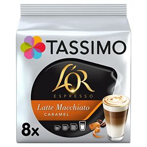 Tassimo L'OR Latte Macchiato Caramel Coffee Pods, Pack of 8