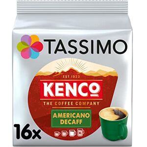 Tassimo Kenco Americano Decaf Coffee Pods (Pack of 5, Total 80 Coffee Capsules)