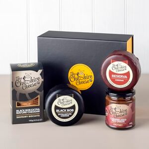 Cheshire Cheese Company Best Sellers Cheese & Chutney Gift Box Cheese Hamper featuring 2 x Cheese Truckles, Chutney & Biscuits