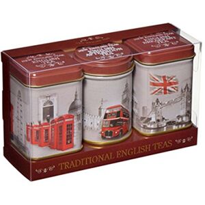 New English Teas English Tea in Miniature Tins, Vintage England - Memorabilia Mini Tins Gift Pack