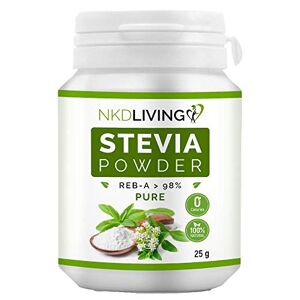 NKD Living 100% Pure Stevia Powder, Reb-A 98% (25g)