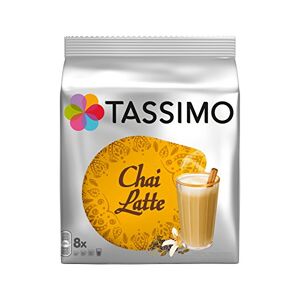 Factory Sealed Pack Tassimo T-Disc Pods Twinings Chai Latte - 8 Servings - Includes Creamer Pods
