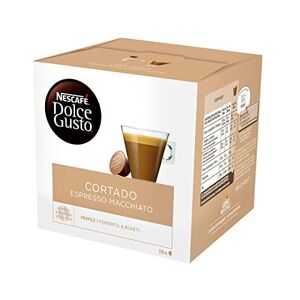 NESCAFÉ Dolce Gusto Cortado Espresso Macchiato Coffee Pods, 16 Capsules (48 Servings, Pack of 3, Total 48 Capsules)