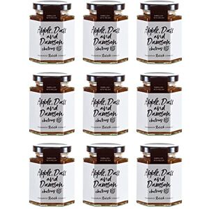 Mystic Moments Hawkshead Relish Company – Apple, Date & Damson Chutney 195g (Pack of 9)