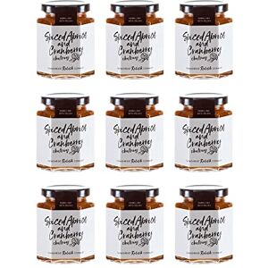 Twelve Green Bottles Hawkshead Relish Company Spiced Apricot & Cranberry Chutney 215g - Pack of 9