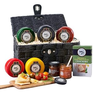 Snowdonia Cheese Company Quintessential Cheese Hamper Gift Basket 5 Award Winning Cheeses, 2 Chutneys, Wholemeal Crackers Delivered Chilled