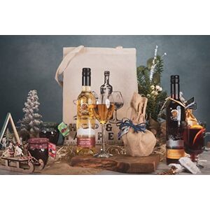 Celteg Shipp & Co Christmas Hamper Box - Mulled Elderberry Wine, Dessert Wine, Festive Chutneys & Christmas Pudding (PF)