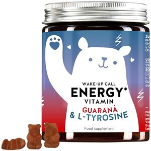 More Energy in Everyday Life - with Natural Caffeine substitue Guarana and Vitamin B6 - Vegetarian - 60pcs - Bears With Benefits Wake-Up Call Energy