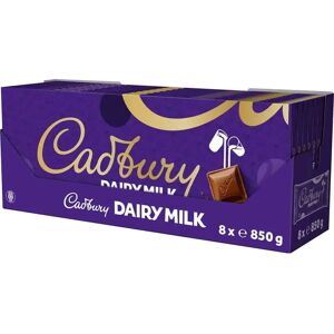 Cadbury Dairy Milk Bar 850g Box of 8