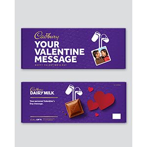 Cadbury Dairy Milk 850g with Valentine's sleeve XX Large