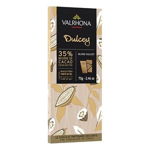 Valrhona Dulcey, 35% Blond chocolate bar