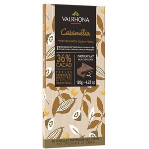 Valrhona Caramelia Crunchy Biscuit 36% Milk Chocolate Bar