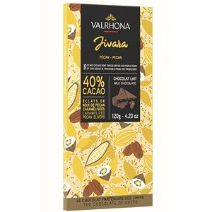 Valrhona Jivara Caramelised Pecan 40% Milk Chocolate Bar