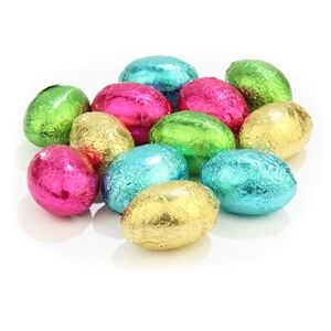 Novelty Cocoa Co. Mixed colours mini Easter eggs - 2x Bags of 100 (approx.)