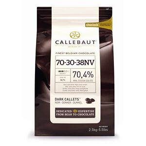 Callebaut dark chocolate chips (callets) 70% - 2.5kg bag