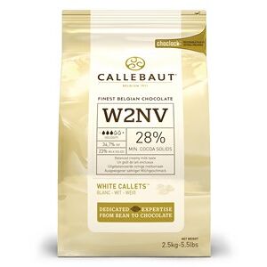 Callebaut white chocolate chips (callets) - 2.5kg bag