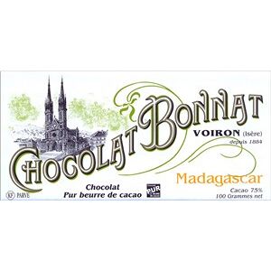 Bonnat, Madagascar, 75% dark chocolate bar