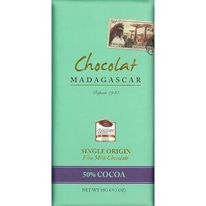 Chocolat Madagascar, 50% milk chocolate bar