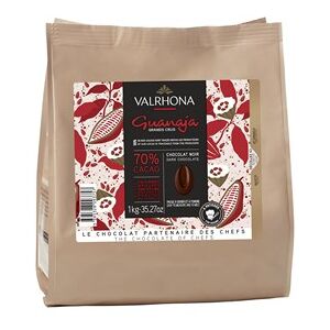 Valrhona Guanaja, 70% dark chocolate chips - Small 1kg bag