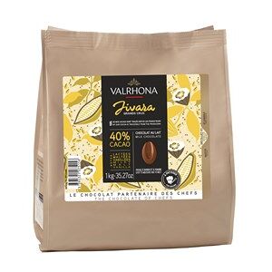 Valrhona Jivara, 40% milk chocolate chips - Small 1kg bag