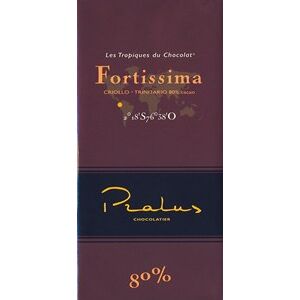 Pralus Fortissima, 80% dark chocolate bar