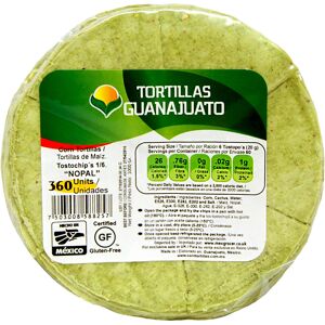 Guanajuato Pre Cut Cactus Corn Tortillas for Frying 10x1kg Case