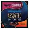 Enjoy Chocolate Enjoy! Dark Chocolates with Assorted Soft Centres - Box of 16