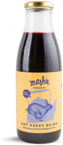 Nordic Berry Blackcurrant & Peppermint berry puree "Mashie by Nordic Berry", 750 ml