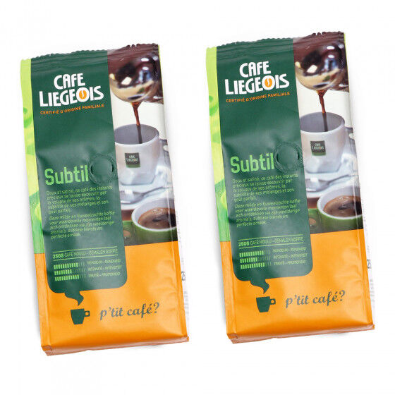 Café Liégeois Ground coffee set "Subtil" 2 x 250 g