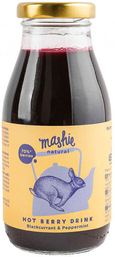 Nordic Berry Blackcurrant & Peppermint berry puree "Mashie by Nordic Berry", 250 ml