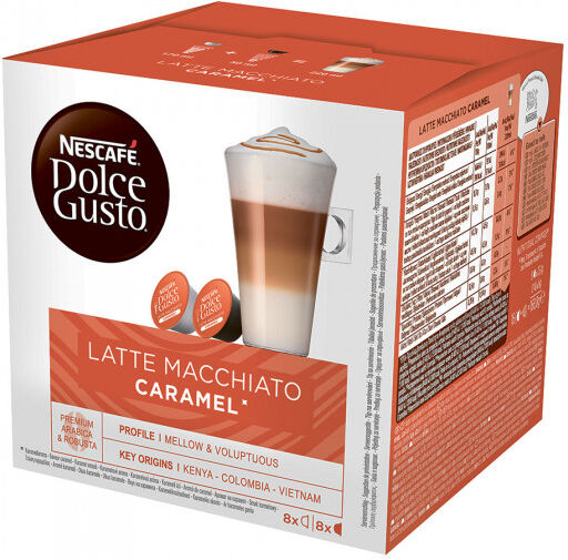 NESCAFÉ® Dolce Gusto® Coffee capsules NESCAFÉ Dolce Gusto "Caramel Latte Macchiato", 8+8 pcs.