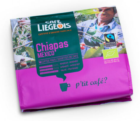 Café Liégeois Coffee pads Café Liégeois "Chiapas", 16 pcs.