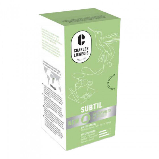 Charles Liégeois Coffee capsules Charles Liégeois "Subtil", 20 pcs.