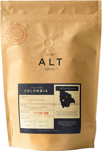 Altitude Coffee Coffee beans Altitude Coffee "Colombia", 250 g