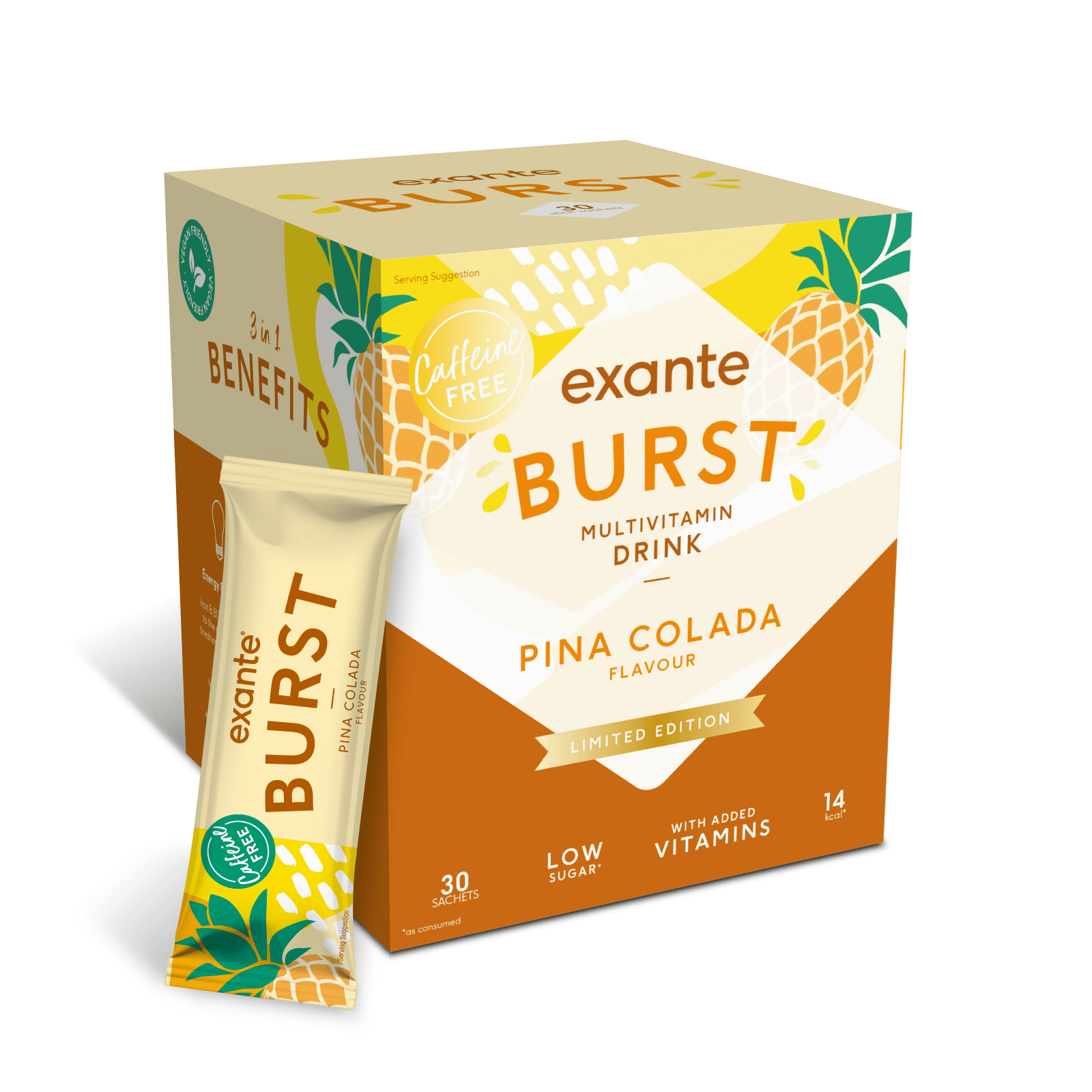 Exante Diet Limited Edition Pina Colada BURST Box of 30