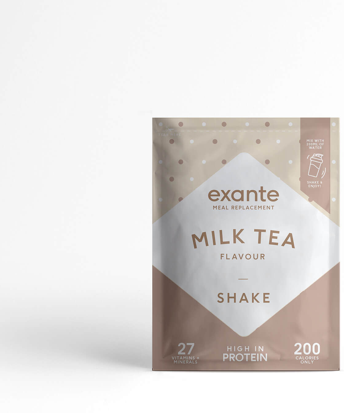 Exante Diet Meal Replacement Milk Tea Shake