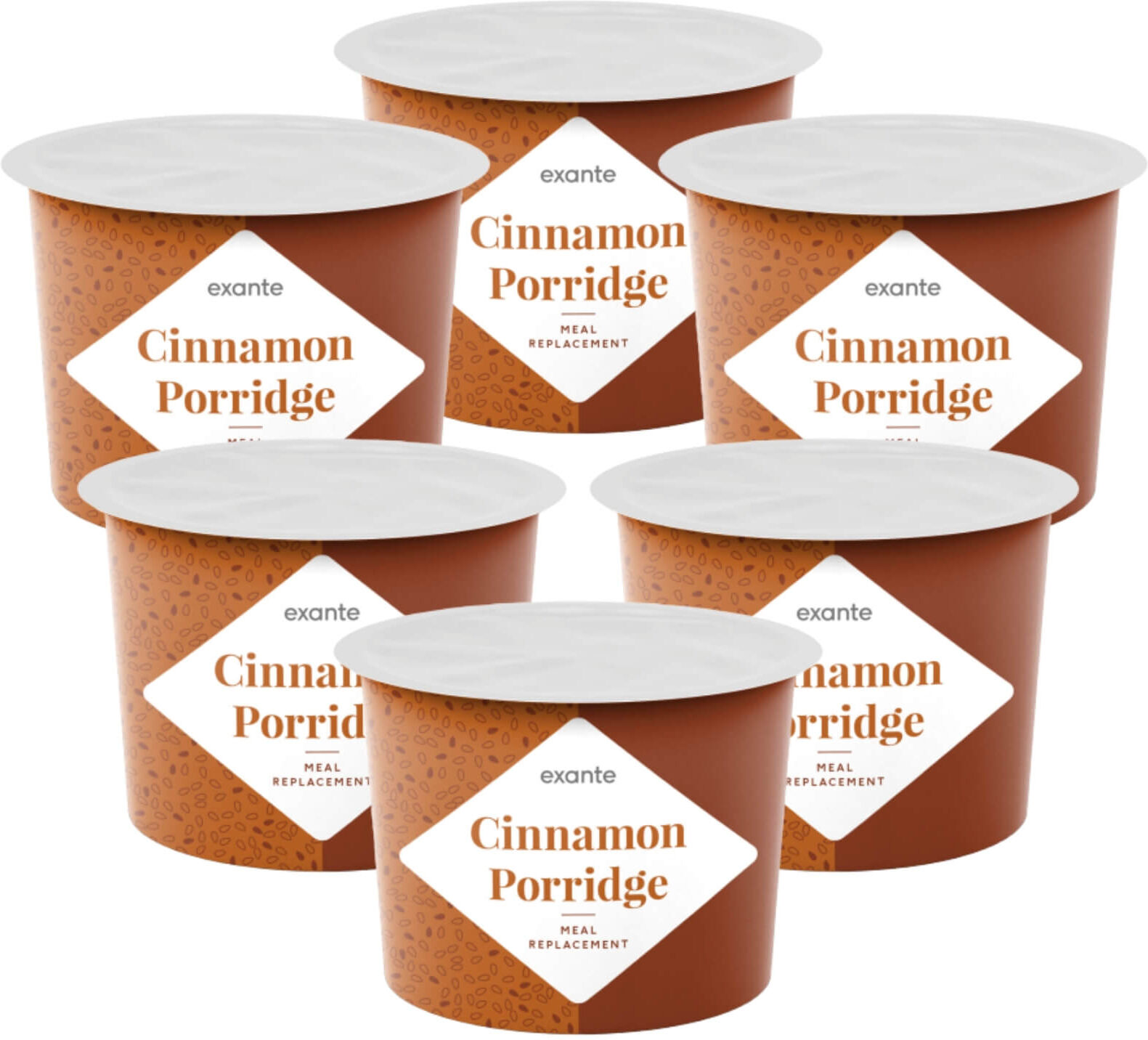 Meal Replacement 6-Pack Cinnamon Porridge Pots