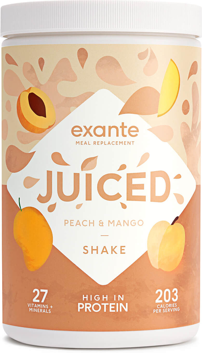 exante Diet Peach & Mango JUICED Meal Replacement Shake 10 Serve Tub