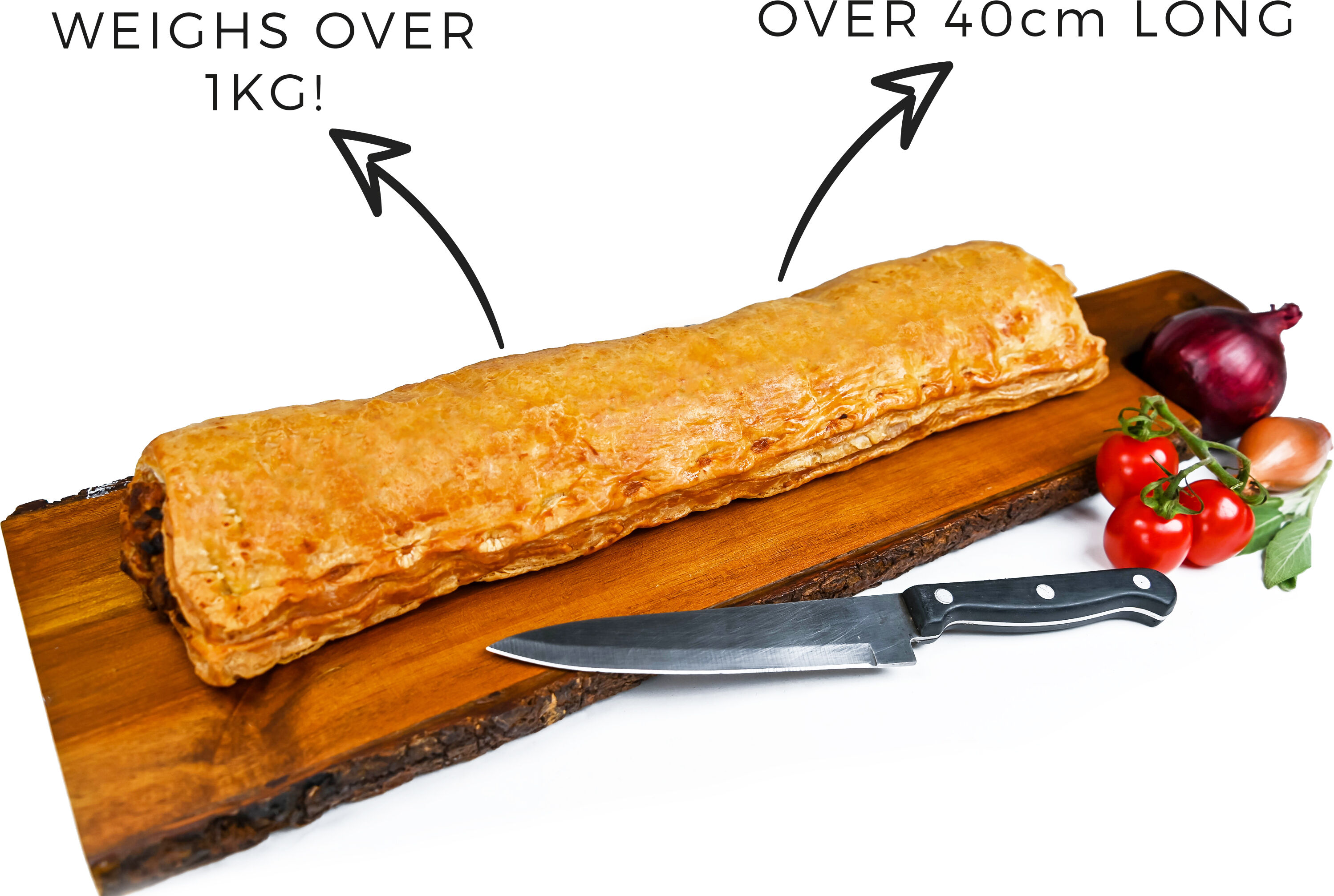 The Ultimate Sausage Roll - Giant Sausage Roll - Sausage Roll Delivery - Pastry Gifts - Bakery Gifts - Bakery Gift Baskets