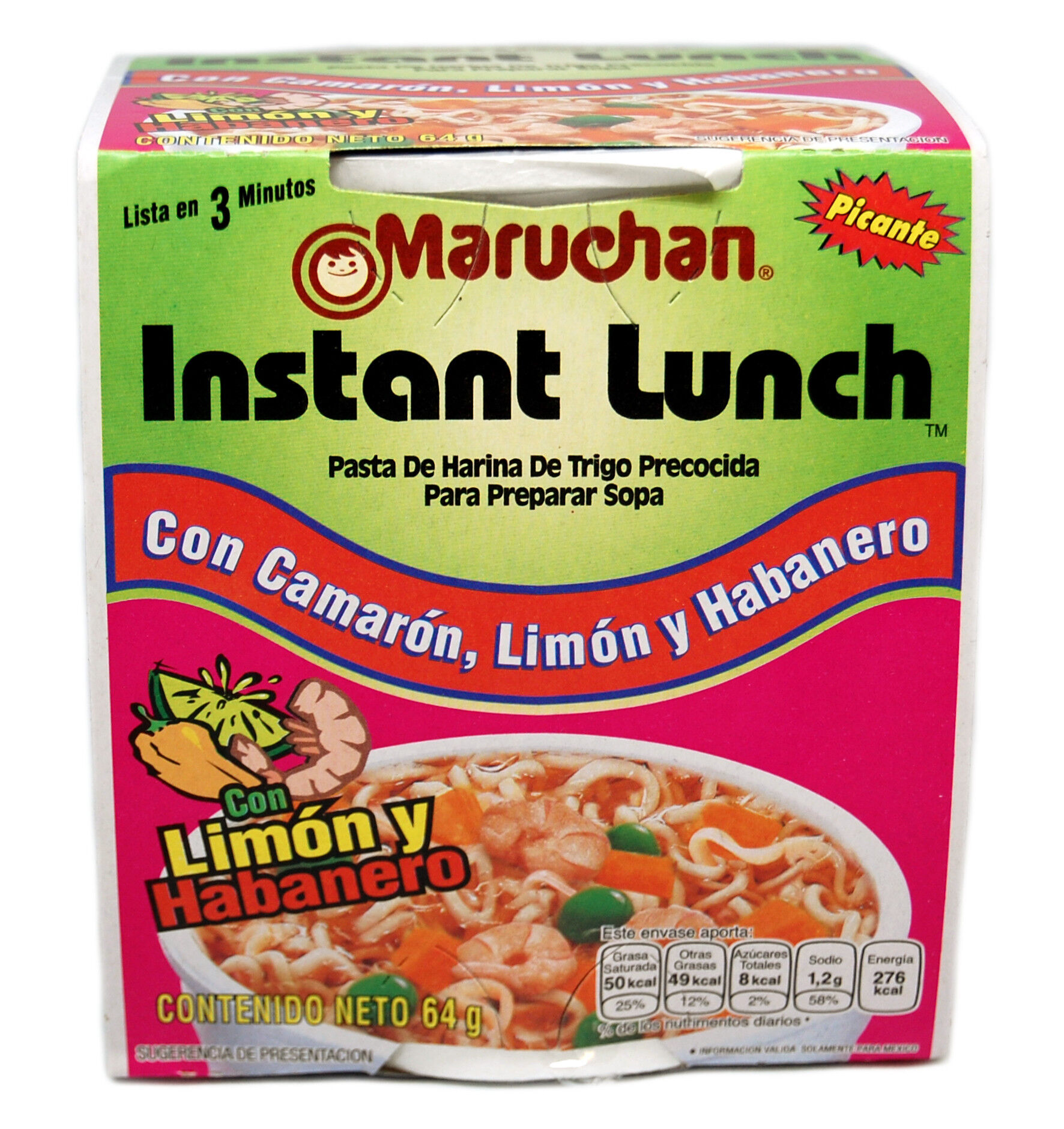 Maruchan Shrimp with Lime and Habanero 12x64g Case
