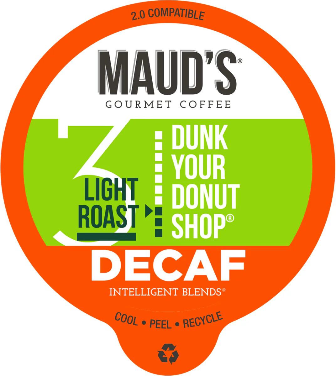 Photos - Coffee Mauds Maud's  & Tea Maud's Decaf Donut Shop Light Roast  Pods - 100c 