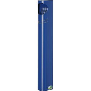 VAR Cenicero de pared, acero, 3,5 l, H x A x P 550 x 110 x 74 mm, azul genciana