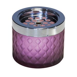 Cendrier, diamètre : 95 mm, violet - Lot de 2