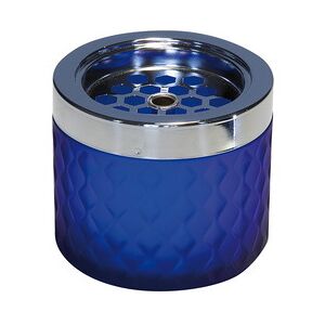 Cendrier, diamètre : 95 mm, bleu - Lot de 2