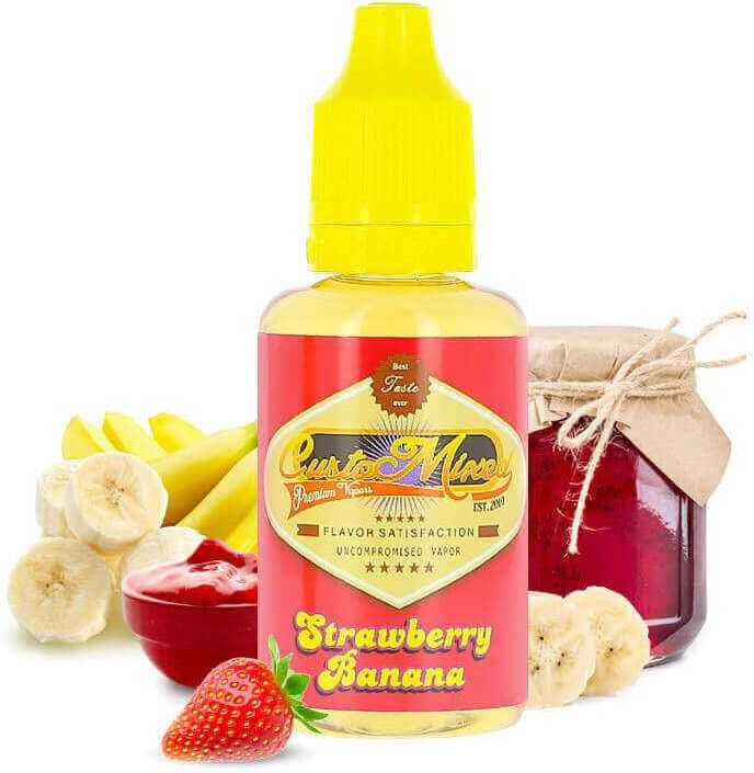 CustoMixed Concentré strawberry banana 30ml - Customixed- Genre : 20 - 30 ml